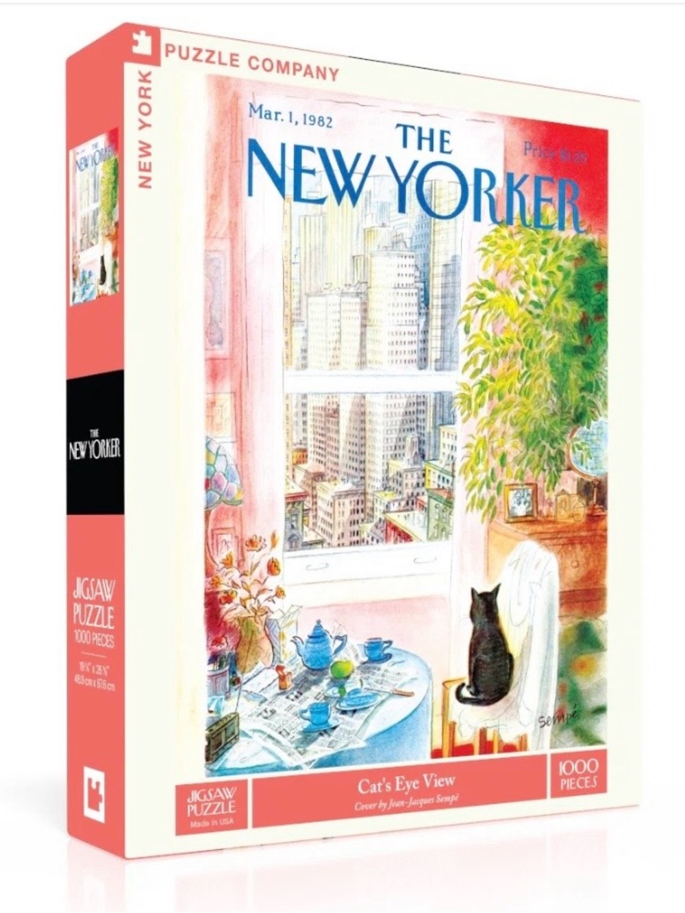 The New Yorker Cat’s Eye View Jigsaw Puzzle (1000 pieces)